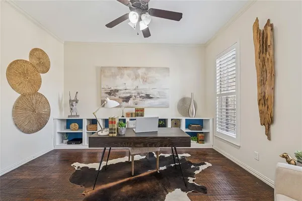 a room with furniture and a window