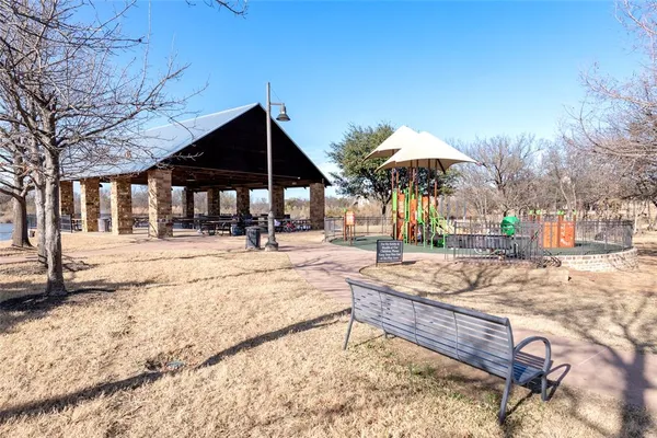 a view of outdoor space with seating