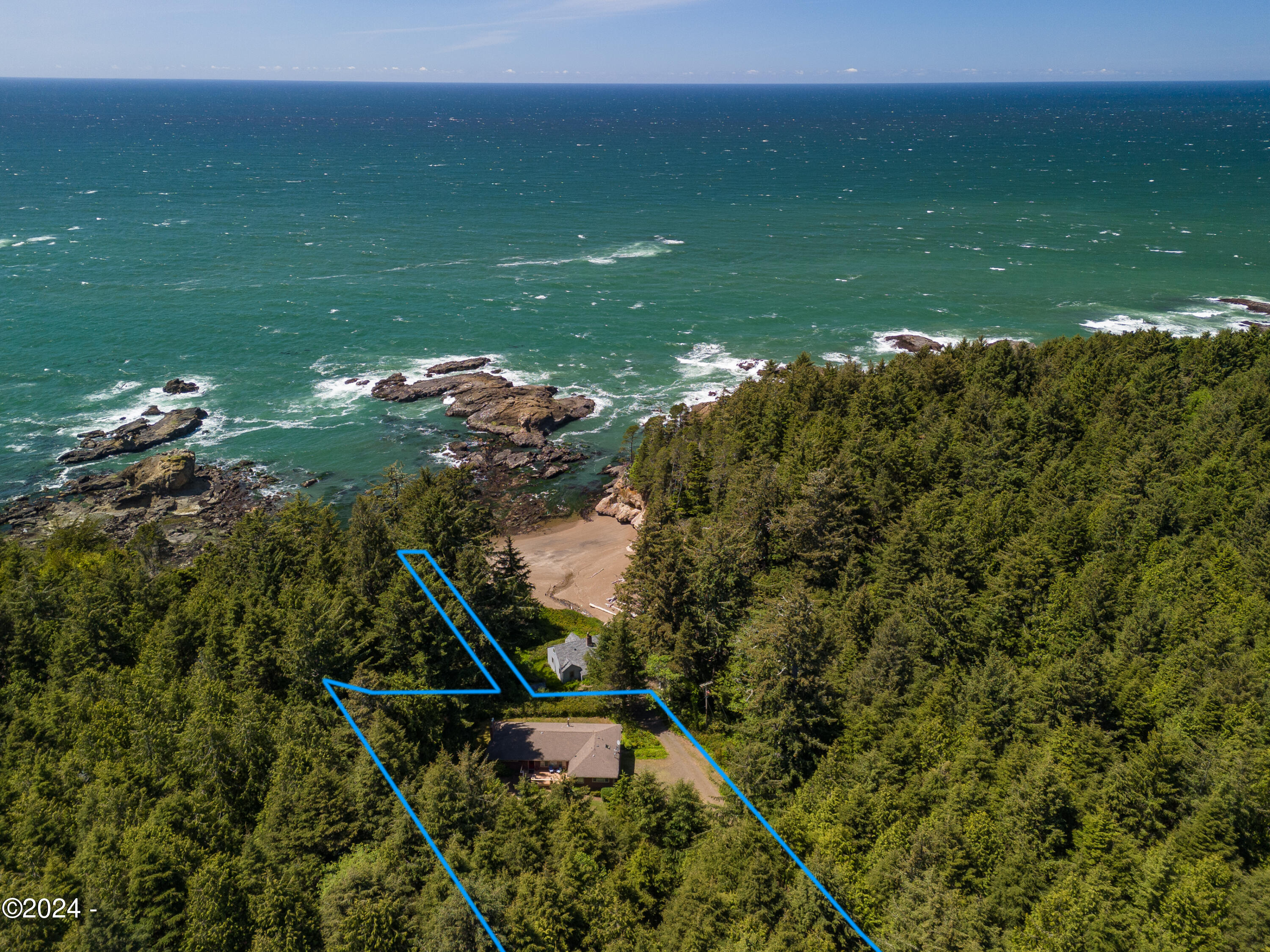 2275 Highway 101 Depoe Bay, OR 97341 - Photo 52 of 61 Aerial of Property-w/Path