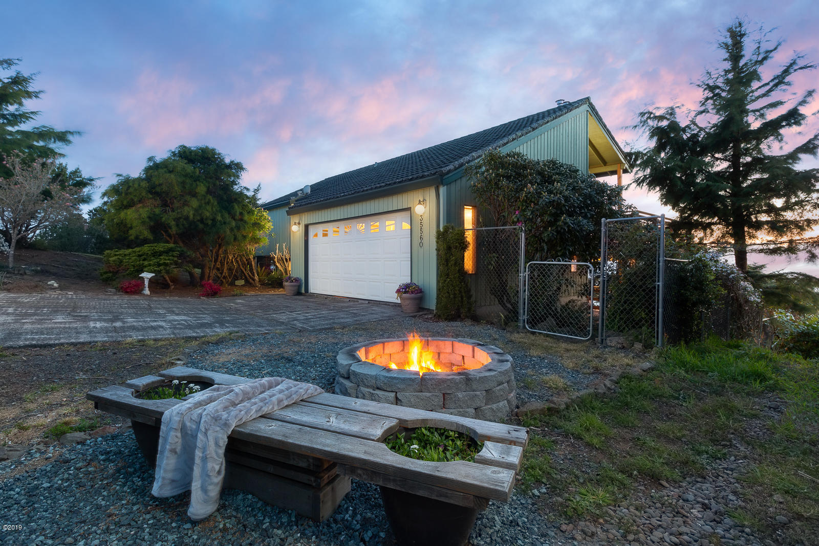 35560 Topping Road Pacific City, OR 97135 - Photo 9 of 27 Front Exterior Fire Pit Area