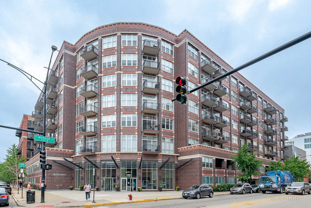 a front view of a building