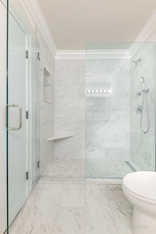 1000 West Adams Street, Unit 413 Chicago, IL 60607 - Photo 20 of 29 a bathroom with a shower and a toilet