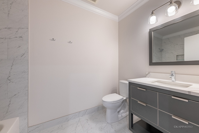 1000 West Adams Street, Unit 413 Chicago, IL 60607 - Photo 21 of 29 a bathroom with a sink and a toilet