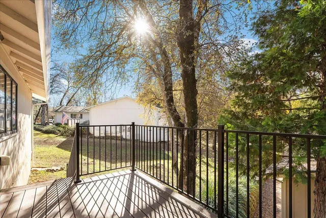 a view of yard with trees