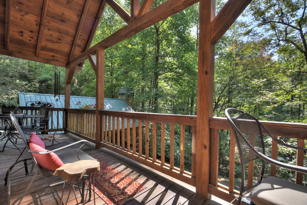 91 Dream Cove Road Cherry Log, GA 30522 - Photo 26 of 83 a view of a two chairs in the balcony