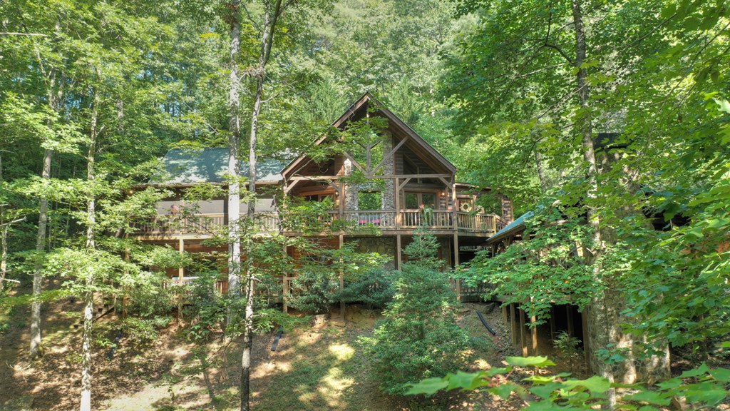 91 Dream Cove Road Cherry Log, GA 30522 - Photo 33 of 83 a view of a house with a yard