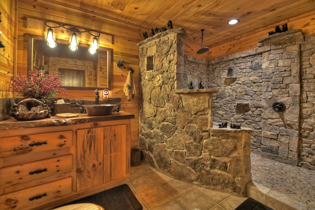 91 Dream Cove Road Cherry Log, GA 30522 - Photo 53 of 83 a bathroom with a shower