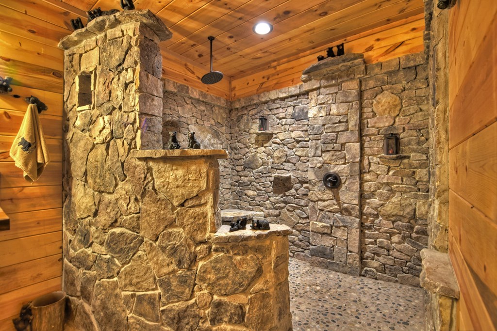 91 Dream Cove Road Cherry Log, GA 30522 - Photo 55 of 83 a bathroom with a shower