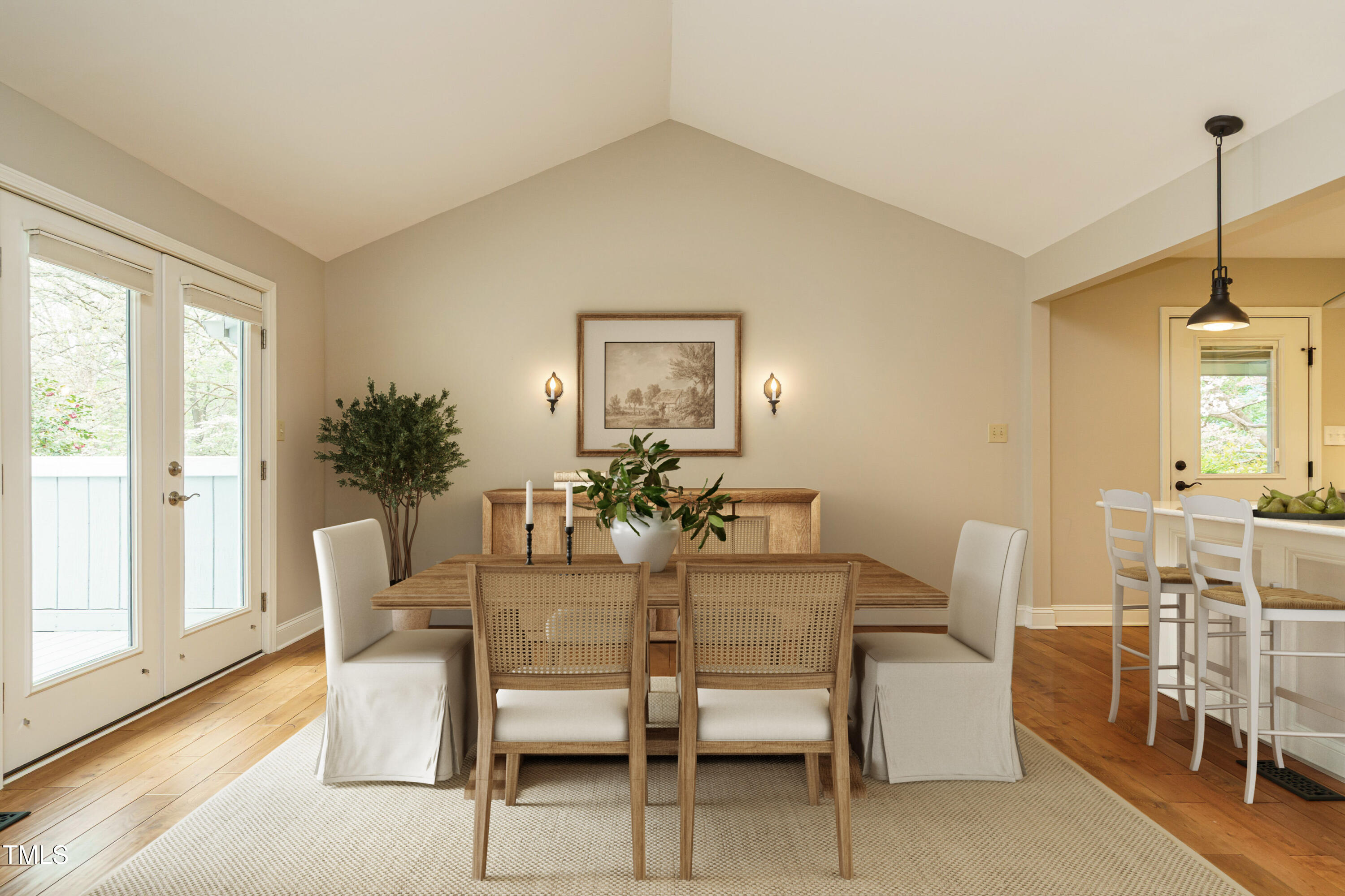 2916 Rue Sans Famille Raleigh, NC 27607 - Photo 4 of 32 a view of a dining room with furniture and wooden floor