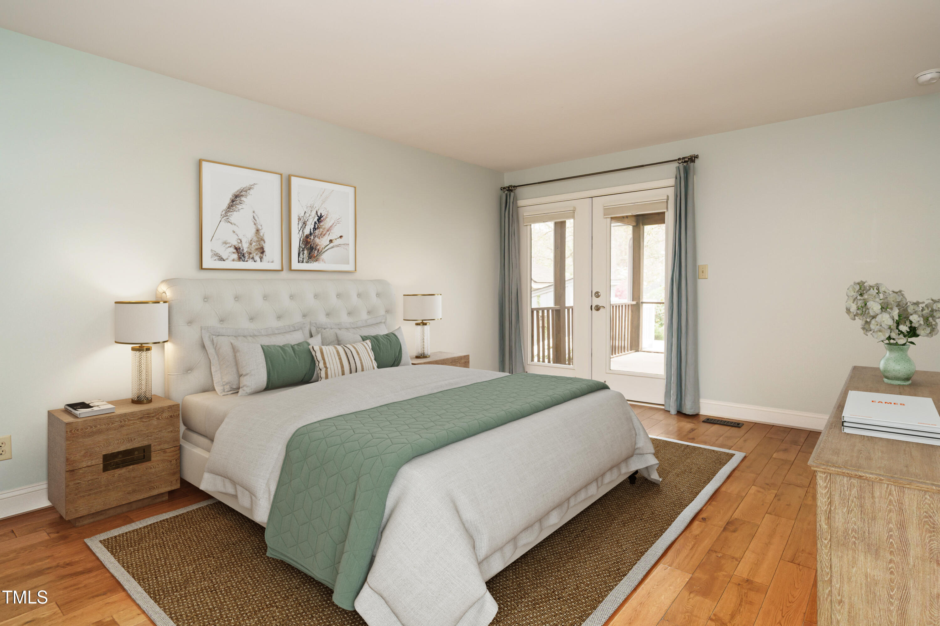 2916 Rue Sans Famille Raleigh, NC 27607 - Photo 7 of 32 a bedroom with a bed and a window