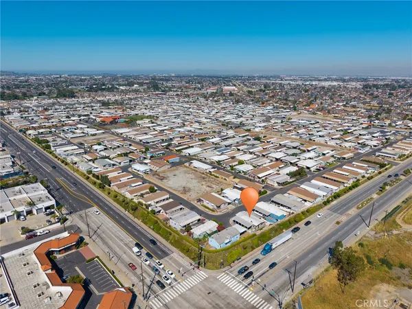 an aerial view of a city