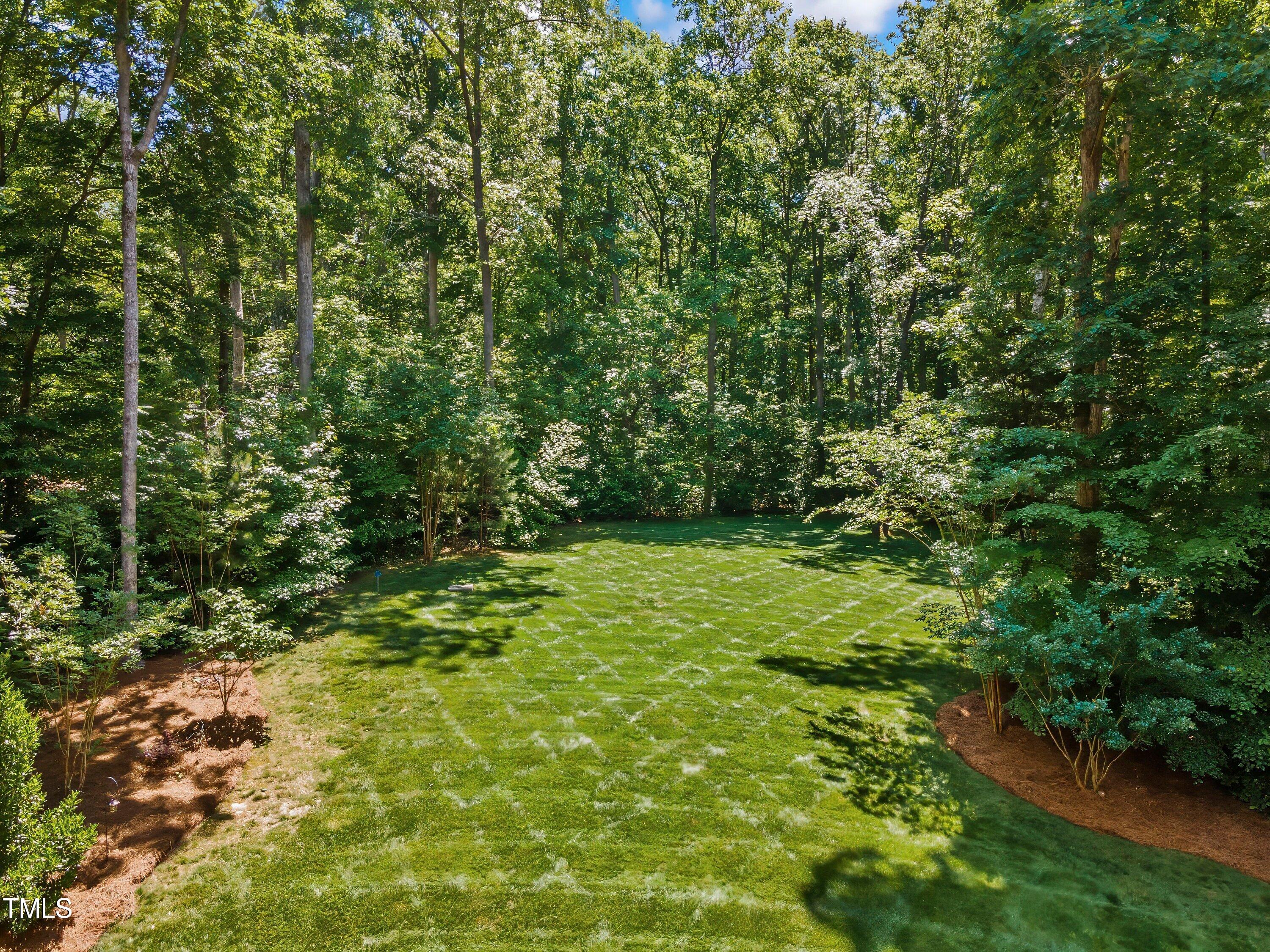 6909 Bartons Bend Way Raleigh, NC 27614 - Photo 38 of 80 Private Park-like Backyard