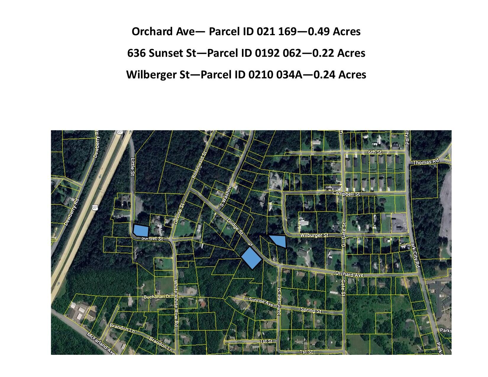 636 Sunset Street Rossville, GA 30741 - Photo 1 of 4 Aerial for 3 lots