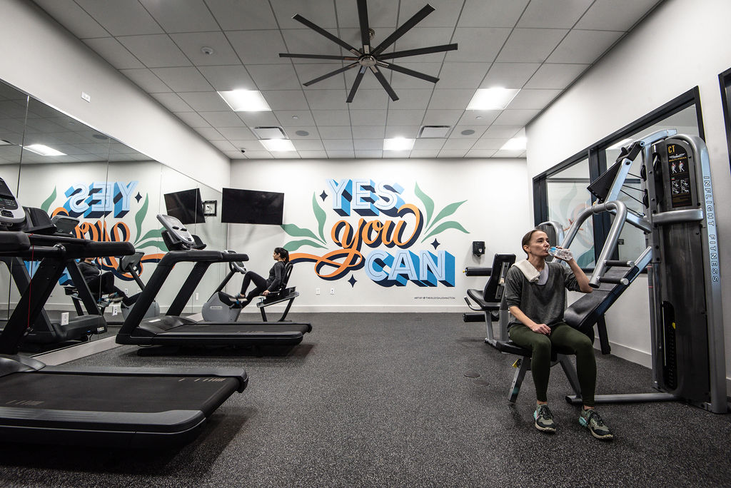 5310 Helen Street, Unit STUDIO Austin, TX 78751 - Photo 18 of 23 a view of a room with gym equipment