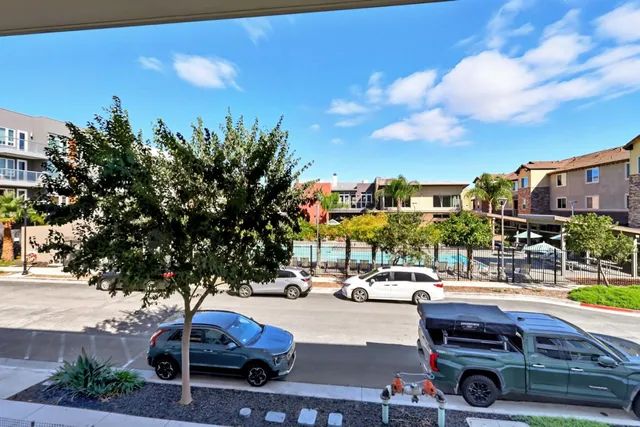 a car parked on the side of a street