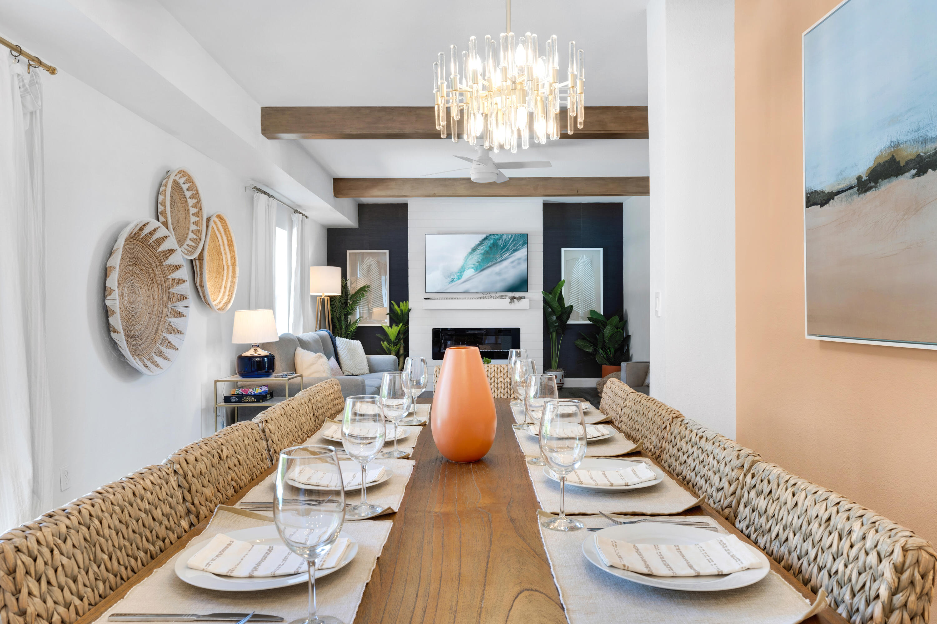4621 Paradise Isle Destin, FL 32541 - Photo 16 of 65 a living room with furniture and a chandelier