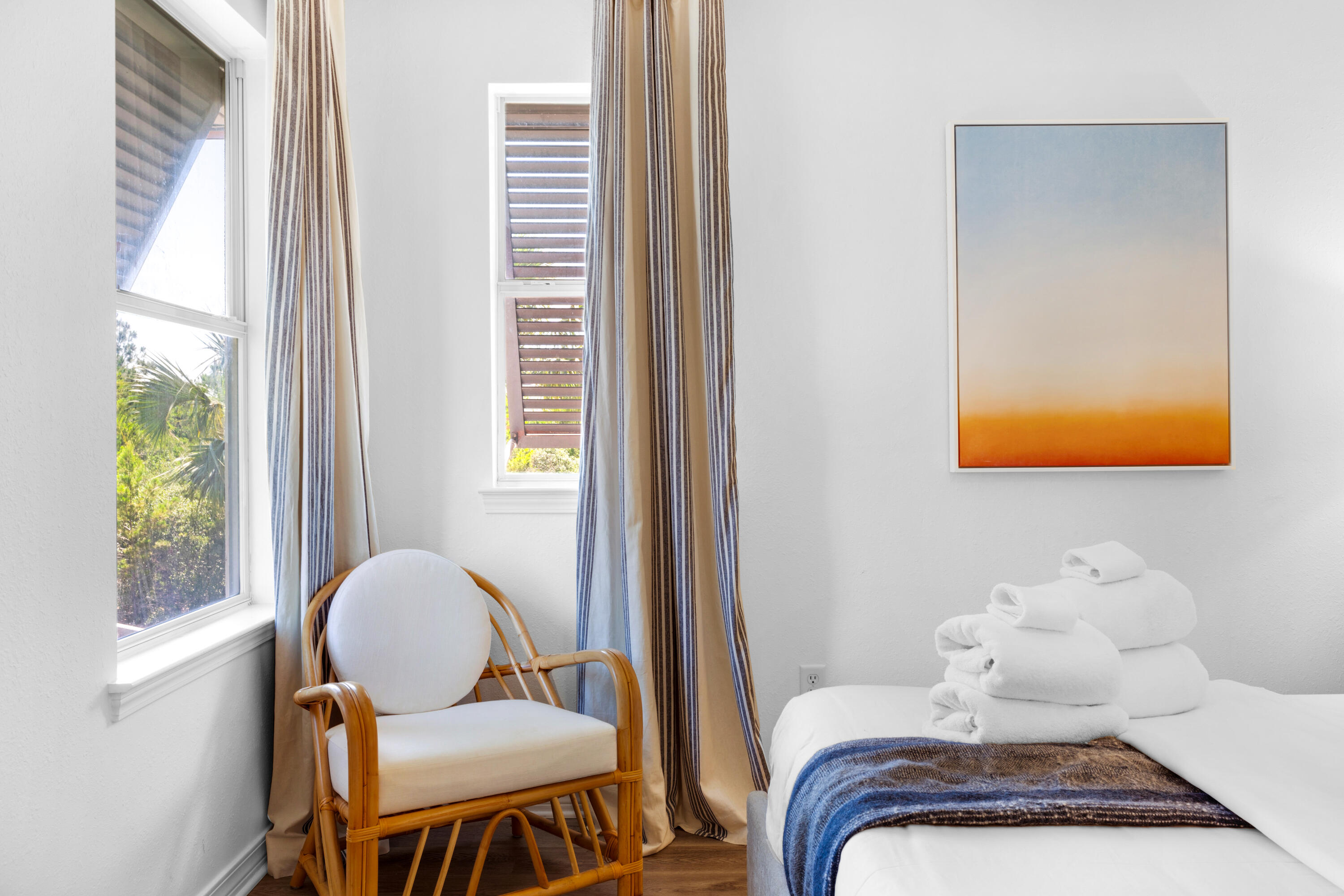 4621 Paradise Isle Destin, FL 32541 - Photo 47 of 65 a bedroom with a bed and wooden floor