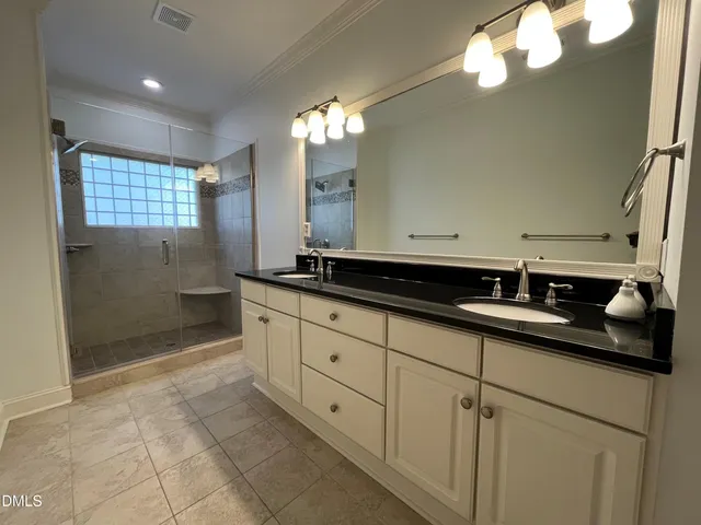 a view of a room with an empty space