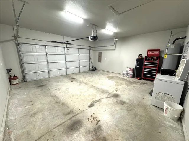 a view of a garage