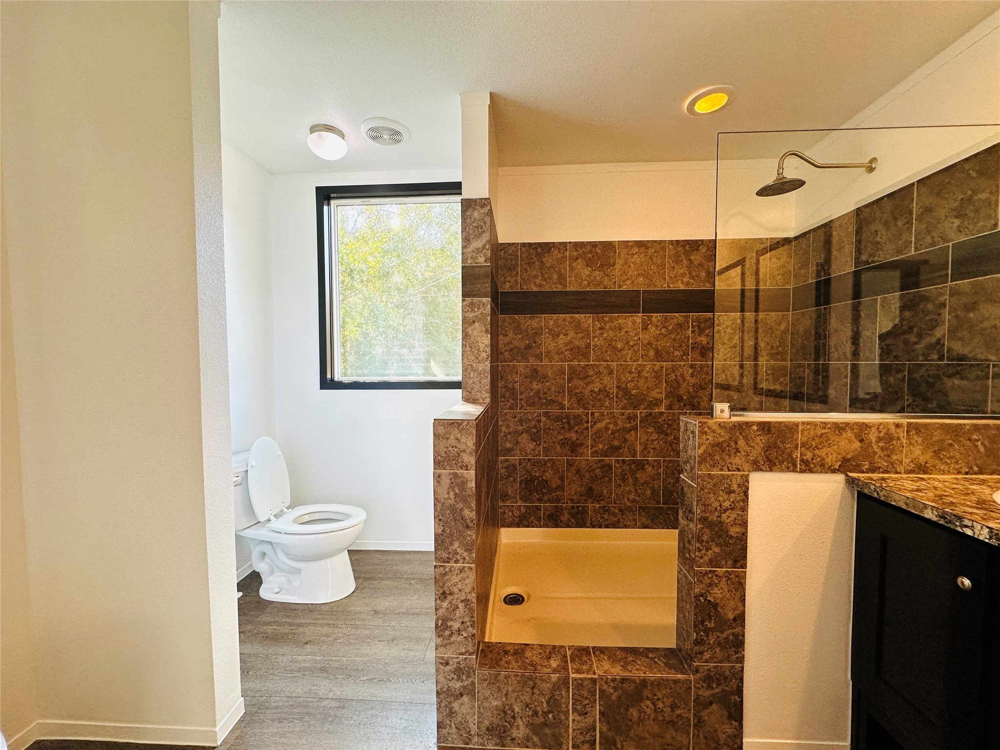 145 Campbell Street Shepherd, TX 77371 - Photo 24 of 36 a bathroom with a toilet and a shower