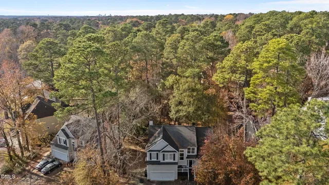 a view of a house with a street