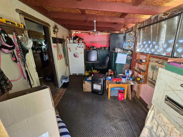 a view of storage and utility room