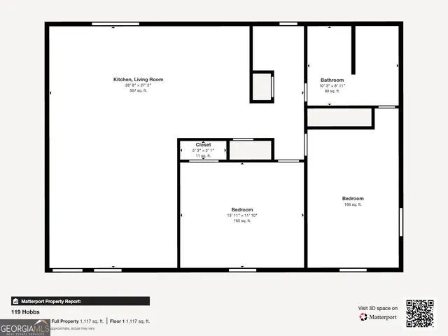 $1,150 | 119 Hobbs Street, Unit A, Blackshear, GA 31516