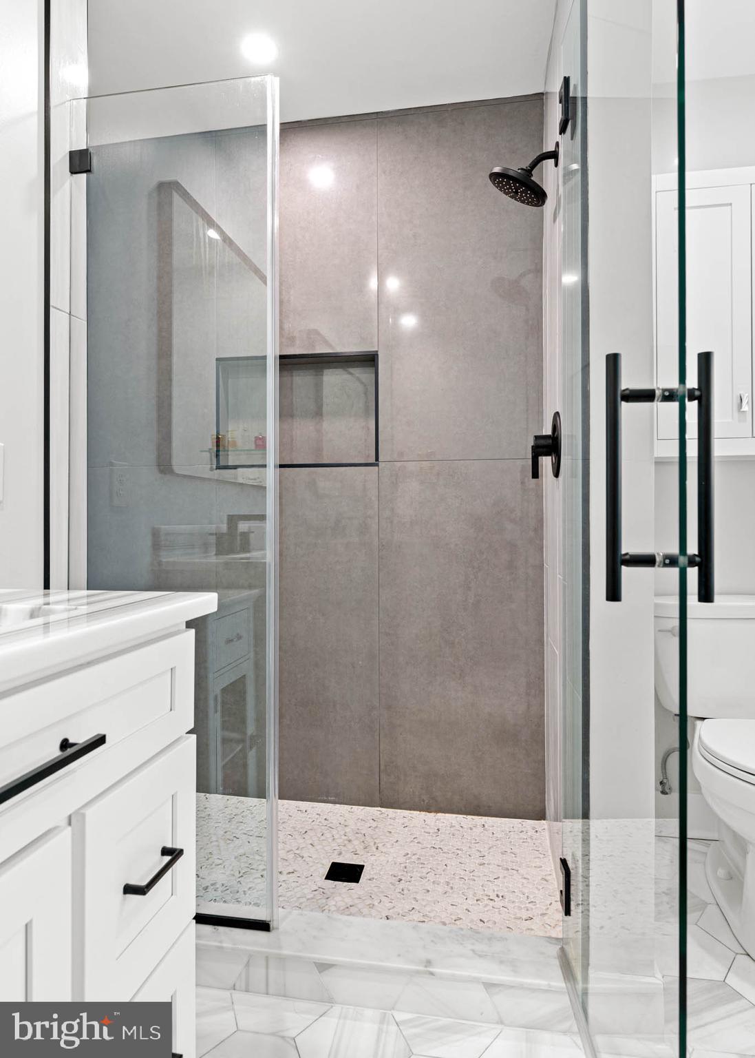 22 Russell Place Ambler, PA 19002 - Photo 36 of 65 a bathroom with a shower and a sink