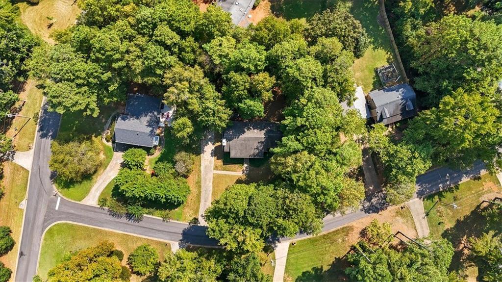 31 Powder Mill Drive Dallas, GA 30157 - Photo 40 of 41 an aerial view of residential house with outdoor space and trees all around