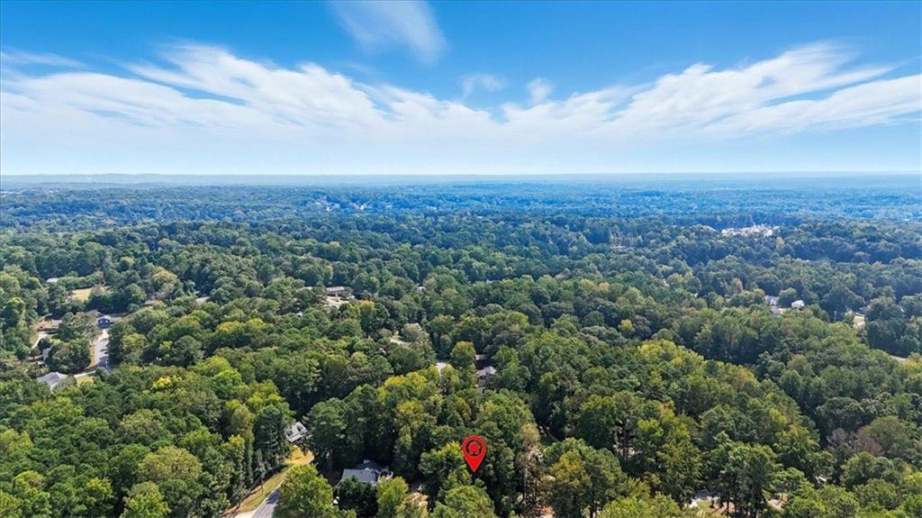 31 Powder Mill Drive Dallas, GA 30157 - Photo 41 of 41 an aerial view of residential house with green space and fog