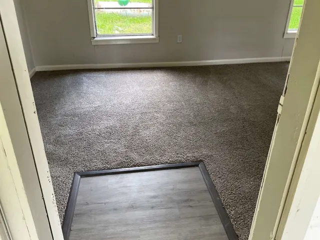 view of room with window