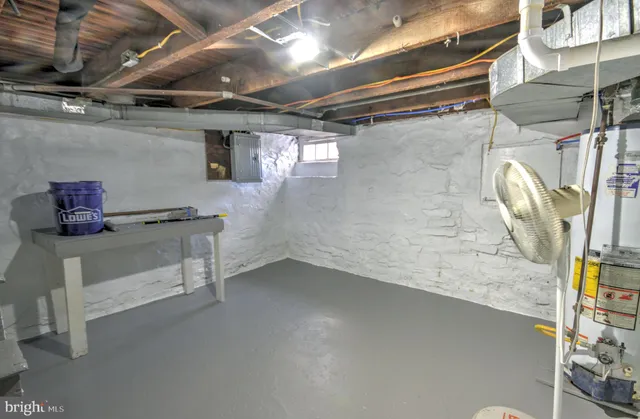 a view of storage and utility room