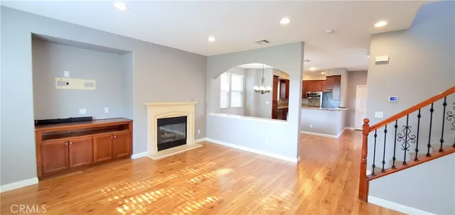 a view of a livingroom with a fireplace