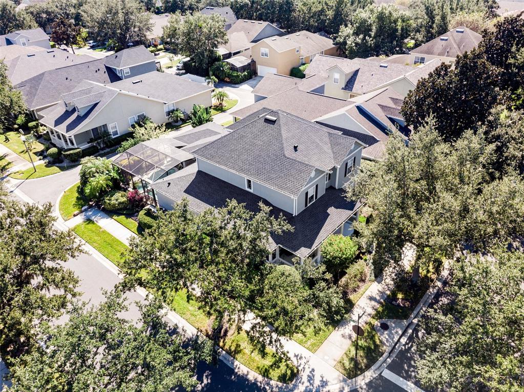 6905 Nobleton Drive Windermere, FL 34786 - Photo 37 of 41 an aerial view of a house with a yard and garden