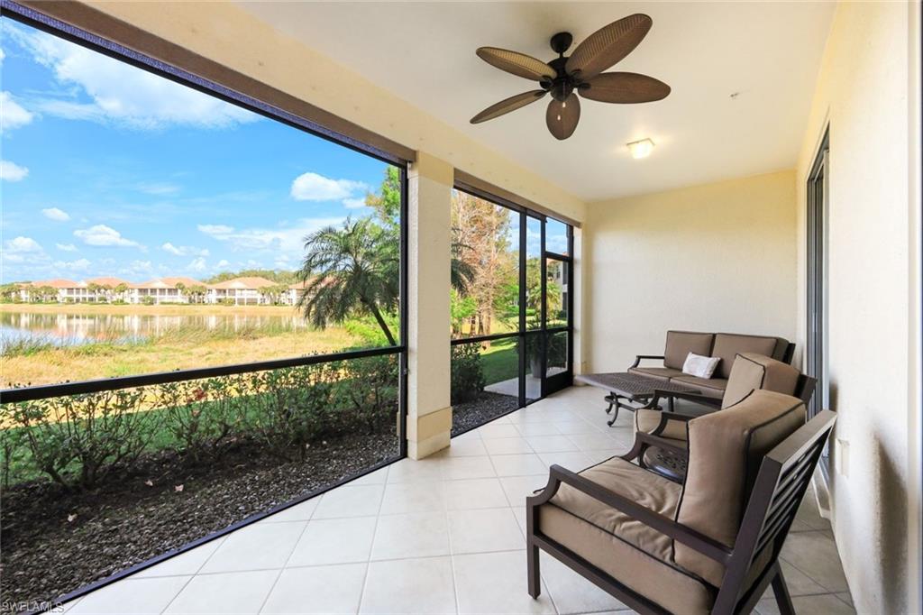 26502 Lucky Stone Road, Unit 101 Bonita Springs, FL 34135 - Photo 4 of 40 Lanai with long lake view
