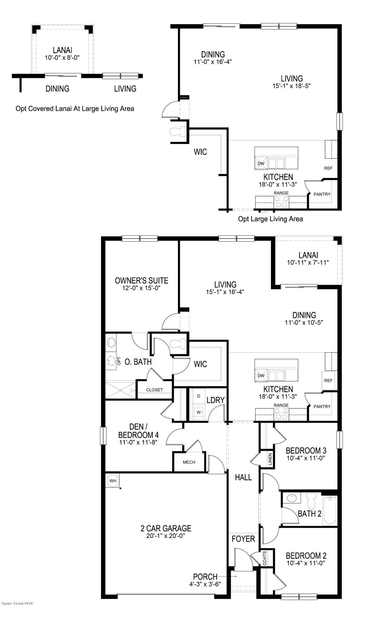 951 Castile Road Southeast Palm Bay, FL 32909 - Photo 17 of 17 The Cali - floor plan - East, FL