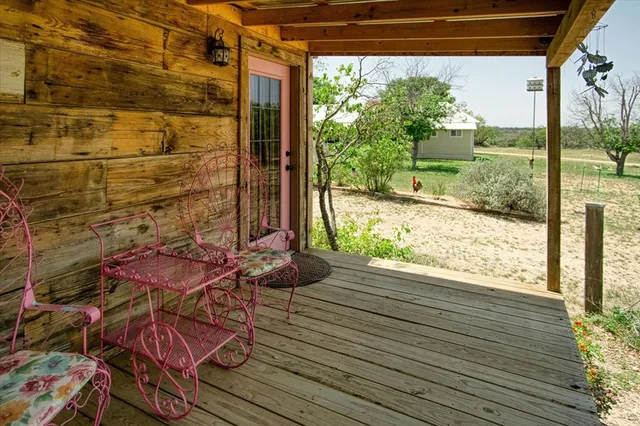 a view of outdoor space with seating area