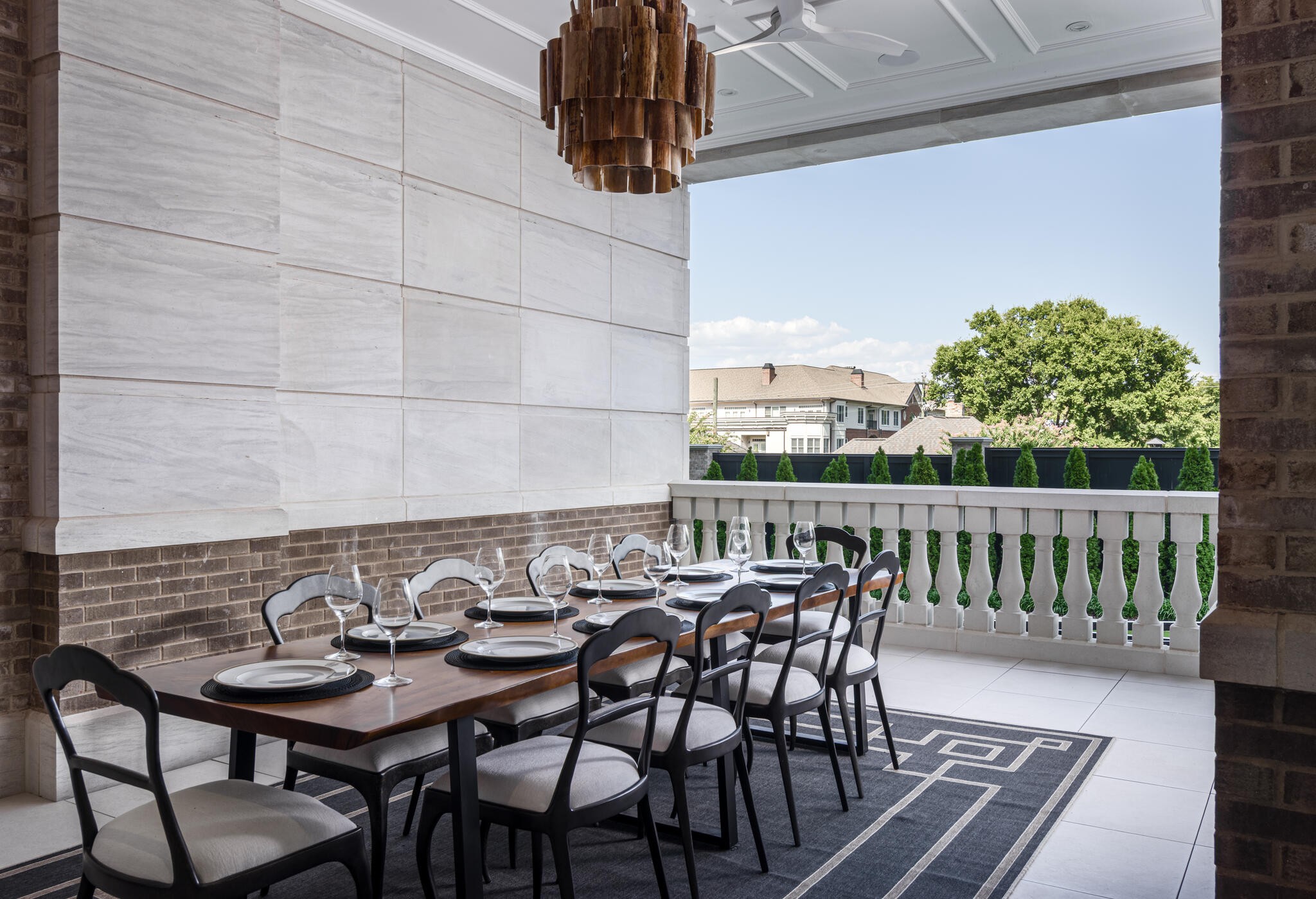 110 Woodmont Boulevard, Unit N601 Nashville, TN 37205 - Photo 23 of 42 a view of a chairs and table in patio