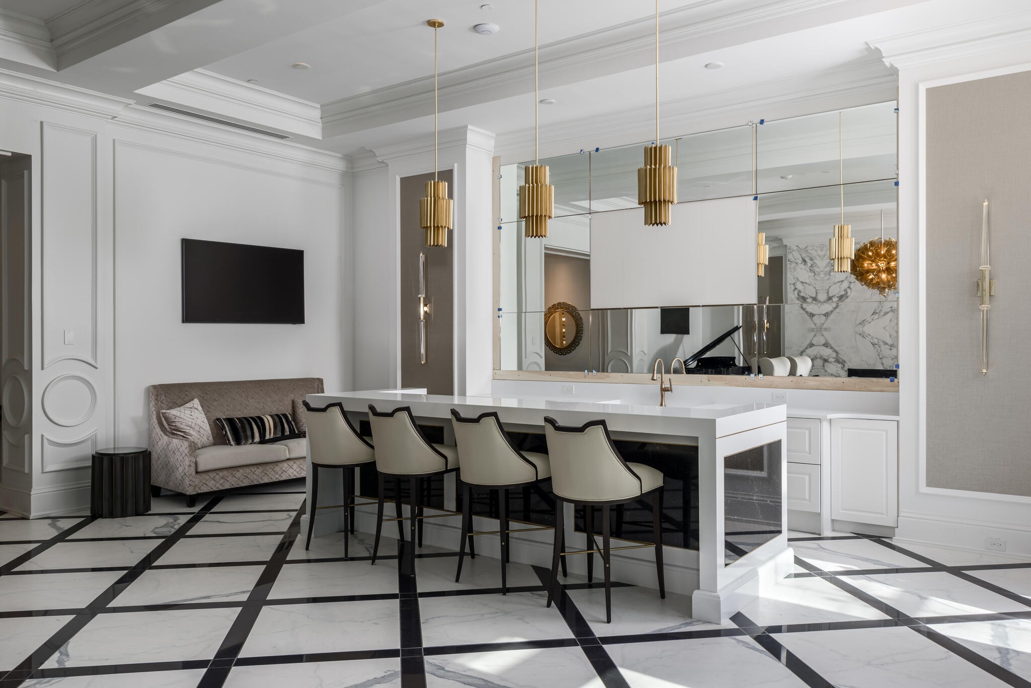 110 Woodmont Boulevard, Unit N601 Nashville, TN 37205 - Photo 26 of 42 a view of living room kitchen and patio