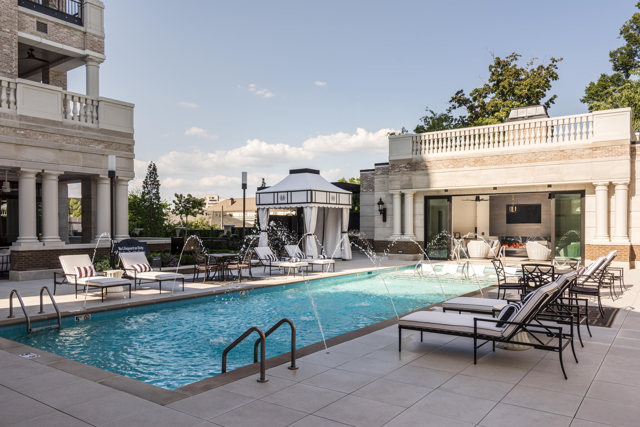 110 Woodmont Boulevard, Unit N601 Nashville, TN 37205 - Photo 29 of 42 a view of a swimming pool with outdoor seating space
