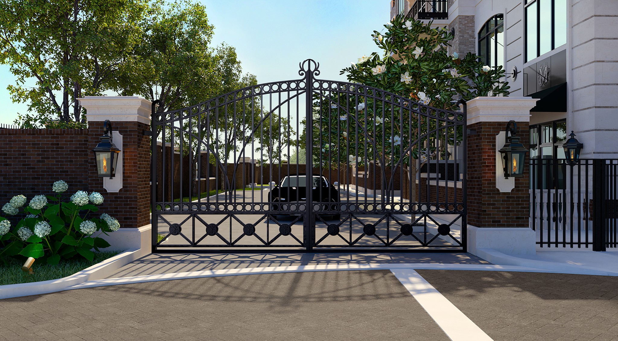 110 Woodmont Boulevard, Unit N601 Nashville, TN 37205 - Photo 10 of 42 a view of a street with wooden bench