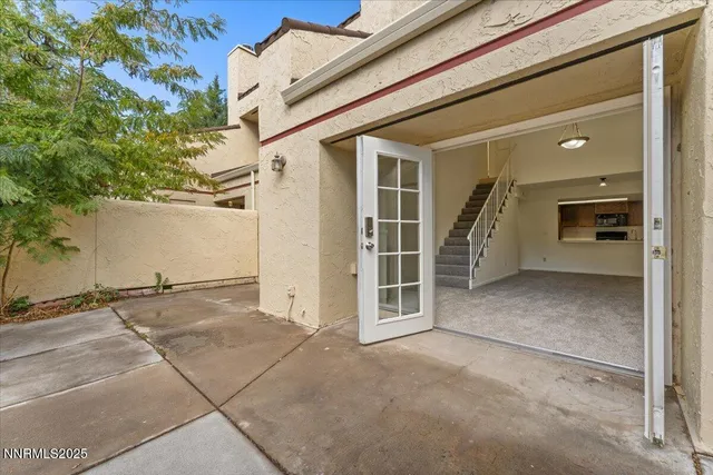 front view of a house with a garage