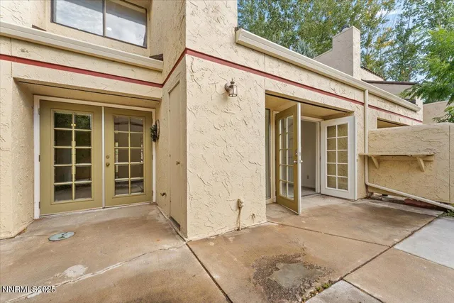 a view of backyard and tree