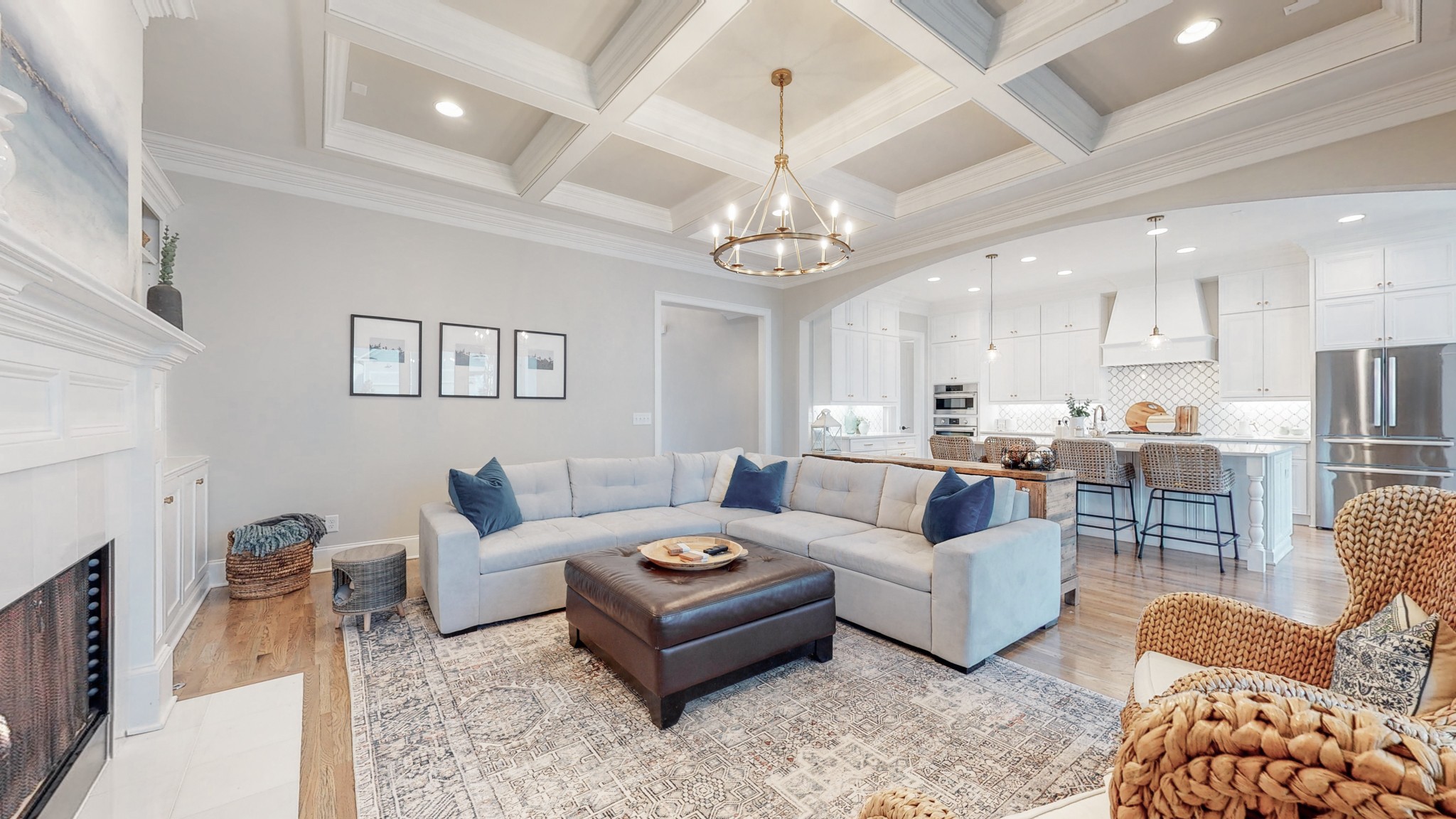 601 Rieves Circle Franklin, TN 37064 - Photo 12 of 37 a living room with furniture kitchen and a chandelier