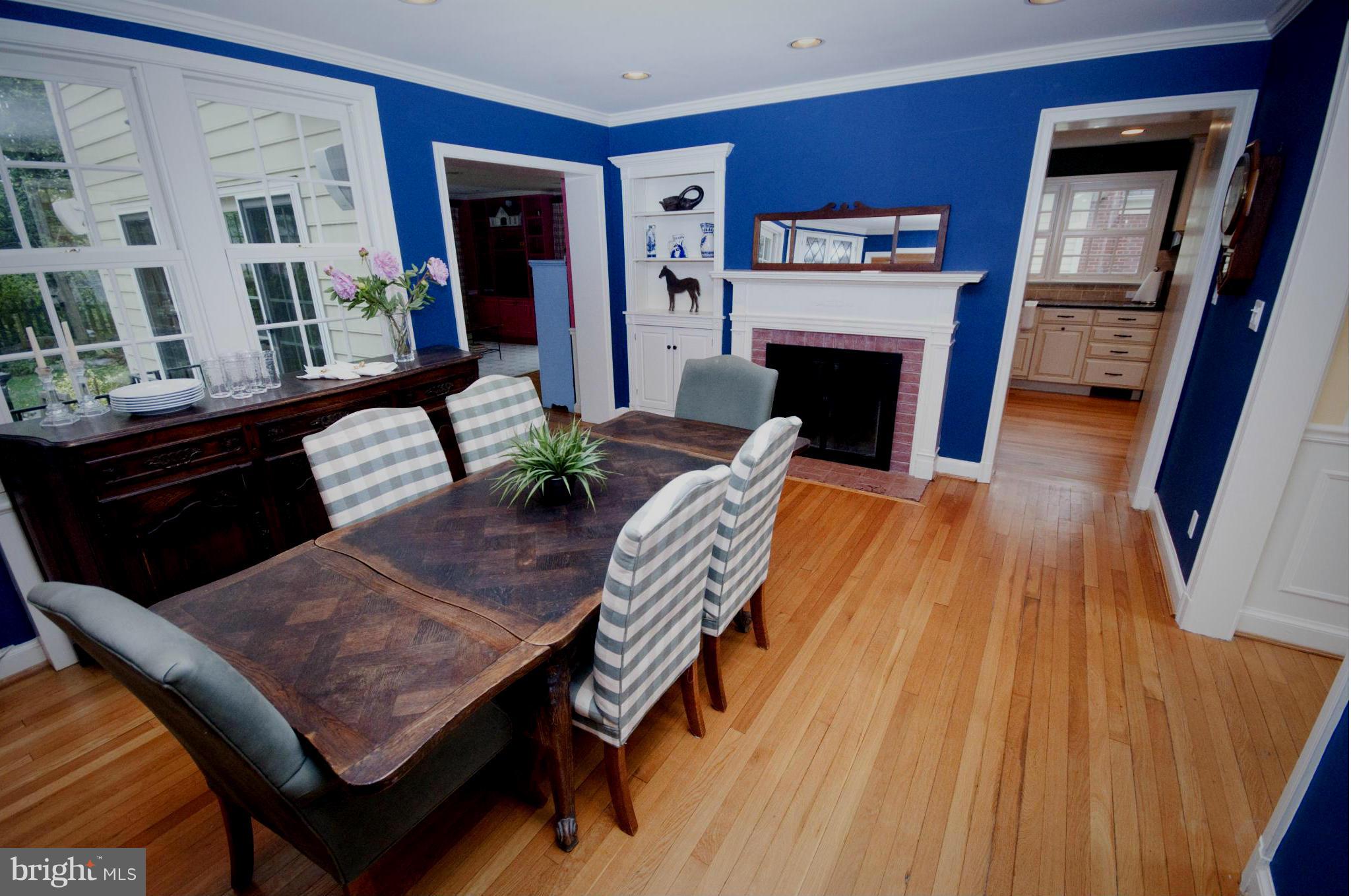 Dining Room with Fireplace
