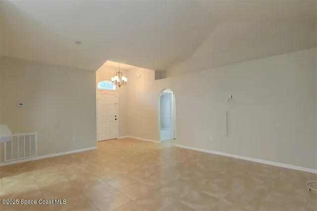 a view of an empty room