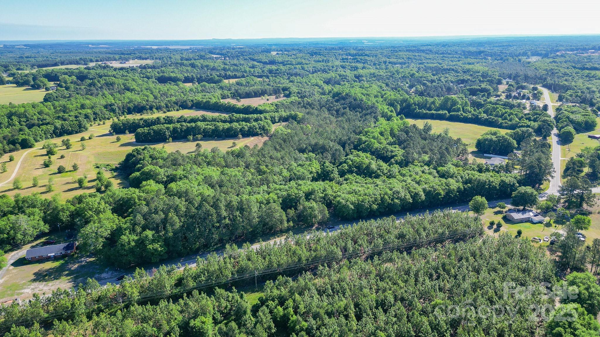 0 Airport Road Pageland, SC 29728 - Photo 29 of 46 an aerial view of green landscape with trees houses and mountain view
