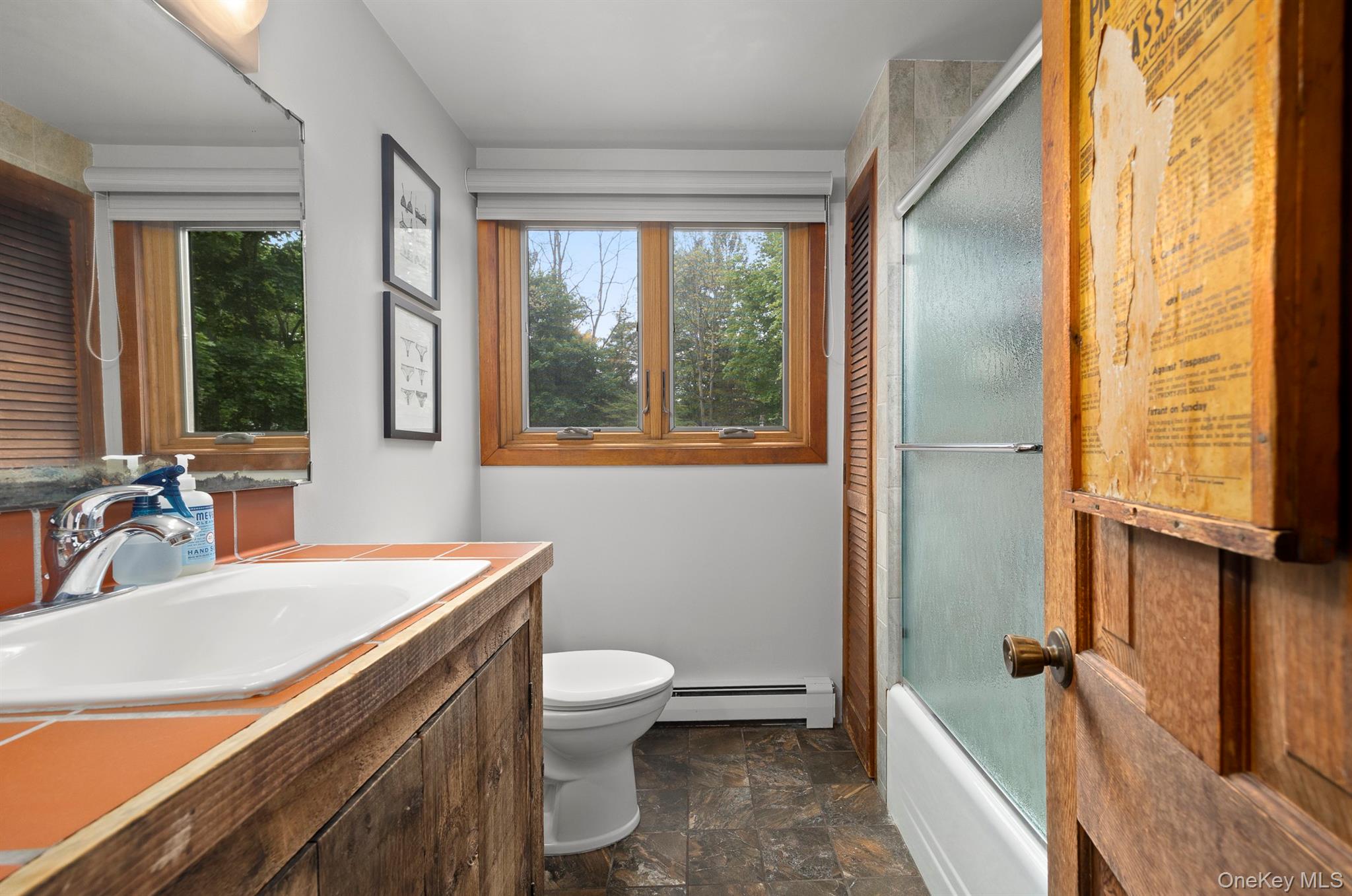 4 Clove Branch Road Hopewell Junction, NY 12533 - Photo 17 of 32 a bathroom with a sink a toilet and a large mirror