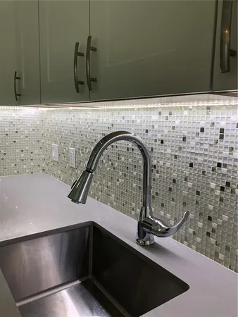 a close view of sink