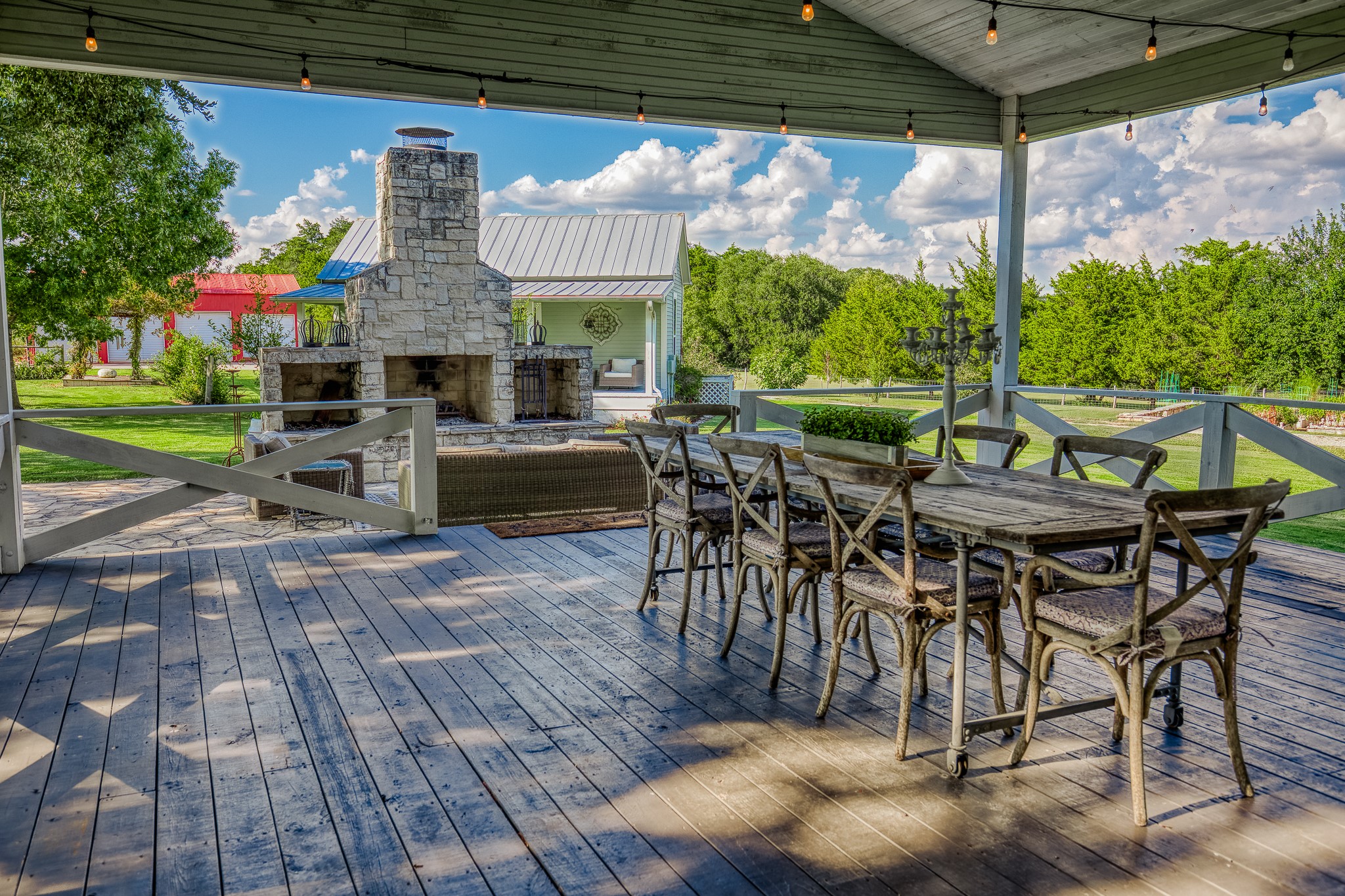 4825 Mt Vernon Road Brenham, TX 77833 - Photo 11 of 30 a view of an outdoor dining space with a patio